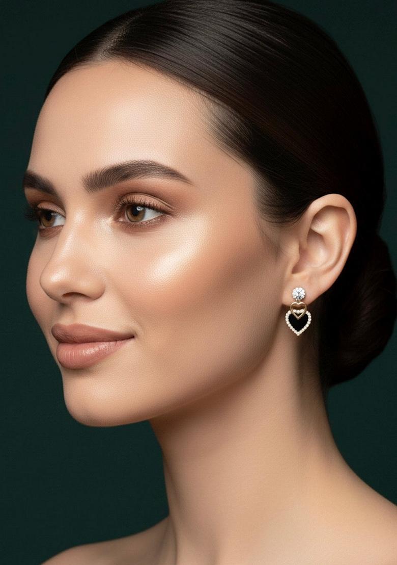 Gold Stainless Earrings - Indya