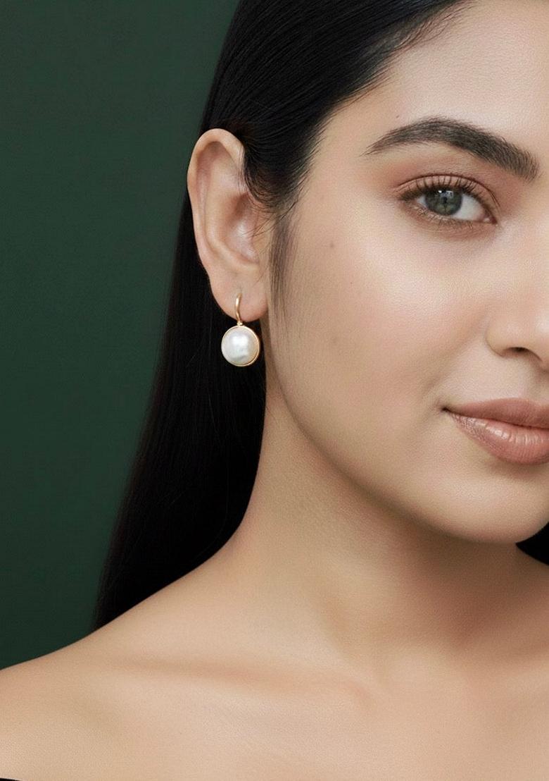 Gold Stainless Earrings - Indya
