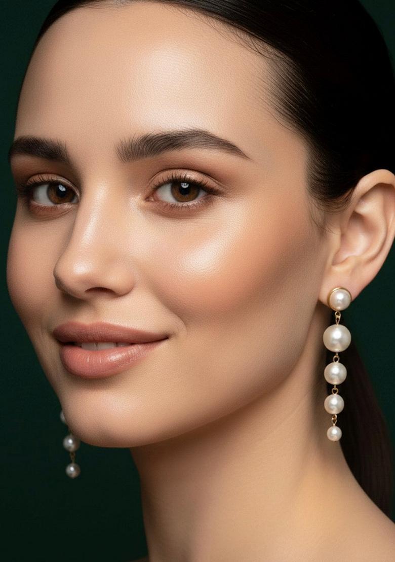 Gold Stainless Earrings - Indya