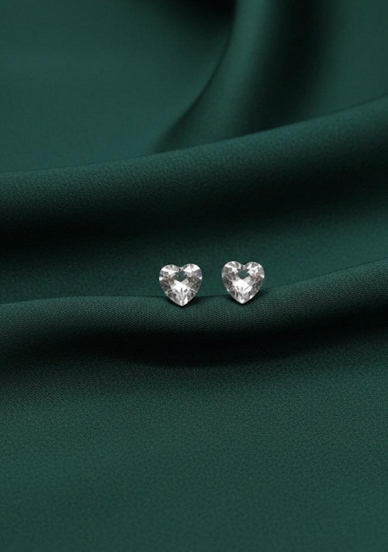 Silver Stainless Earrings - Indya