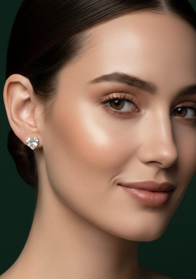 Silver Stainless Earrings - Indya