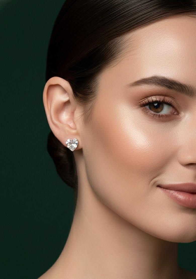 Silver Stainless Earrings - Indya