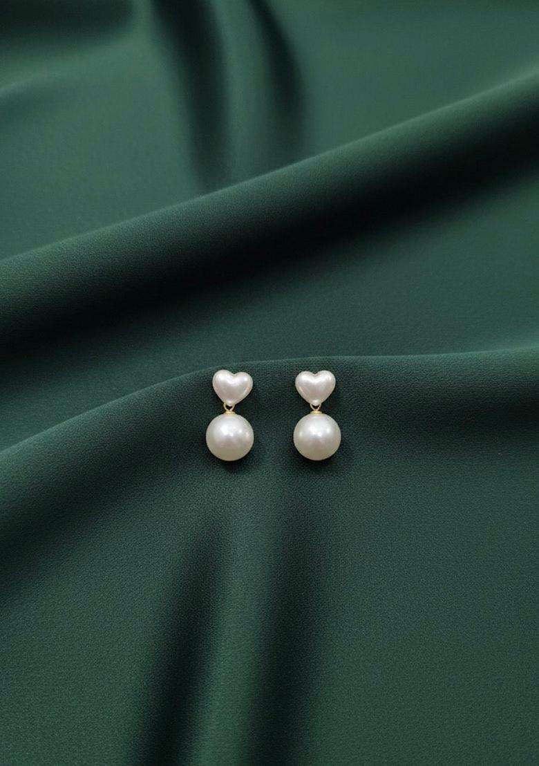 Silver Stainless Earrings - Indya
