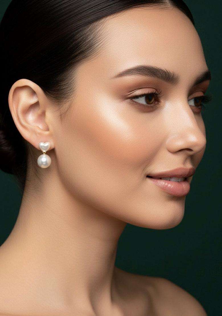 Silver Stainless Earrings - Indya