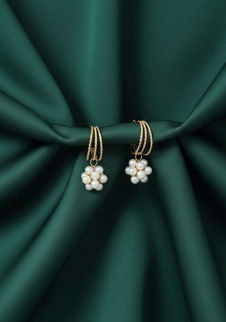 Gold Stainless Earrings - Indya