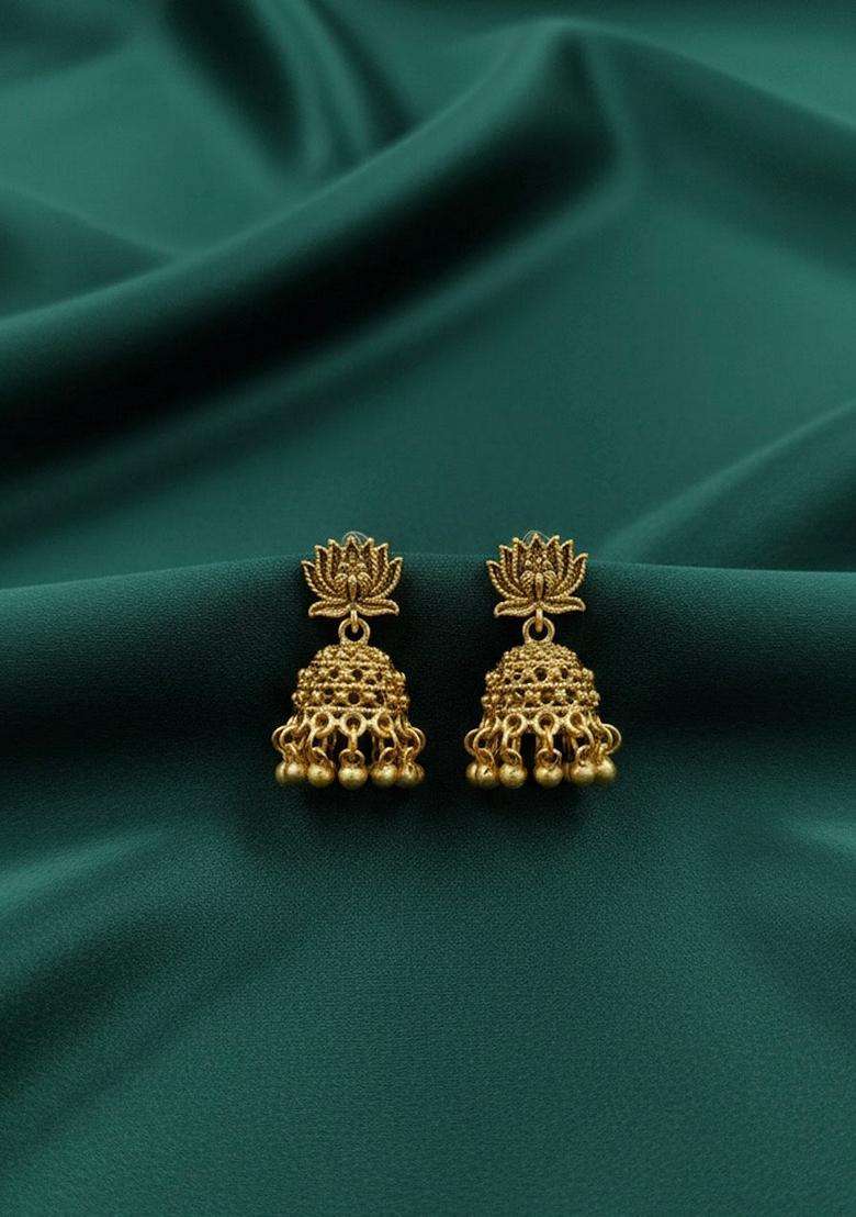 Gold Stainless Earrings - Indya