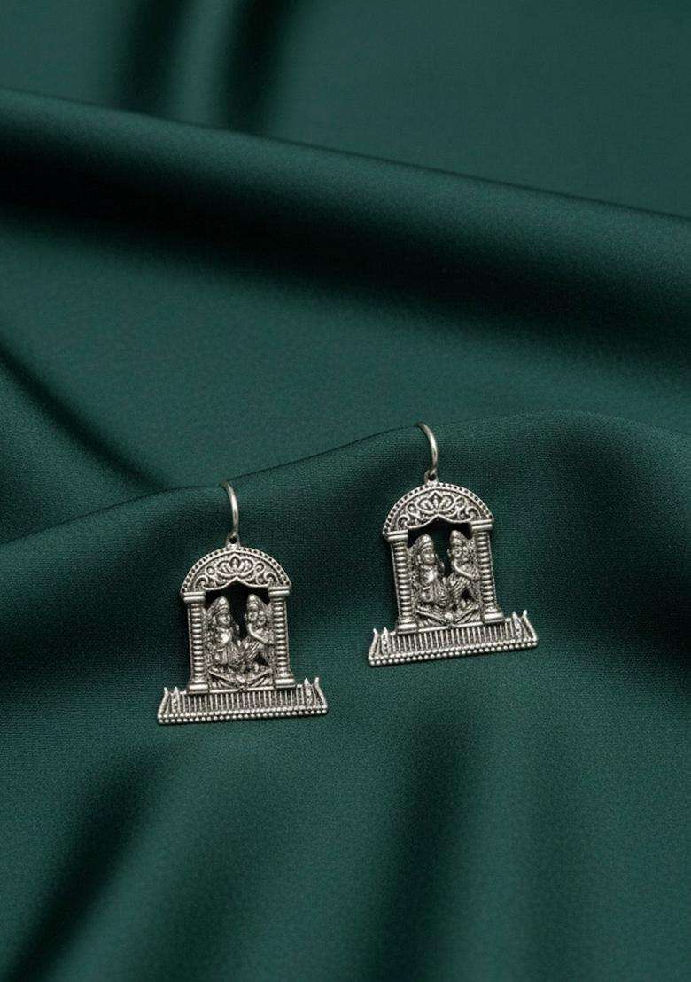 Silver Stainless Earrings - Indya