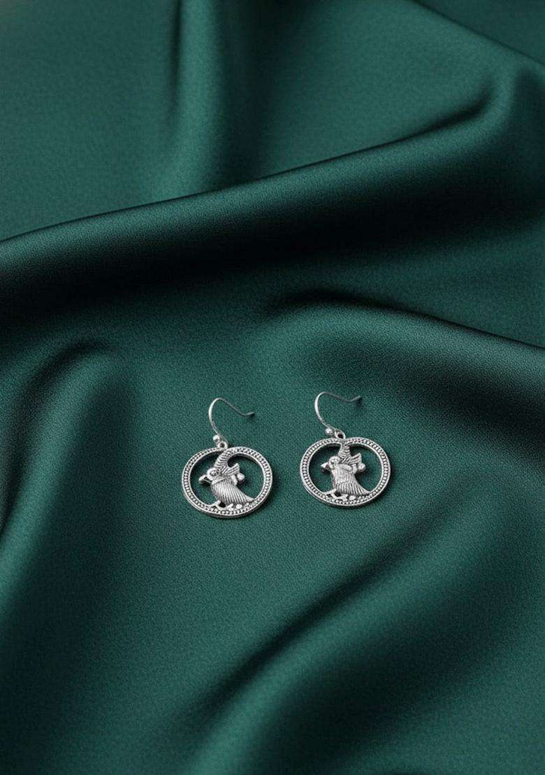 Silver Stainless Earrings - Indya