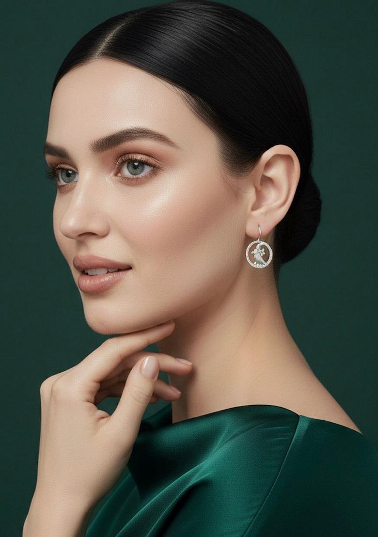 Silver Stainless Earrings - Indya