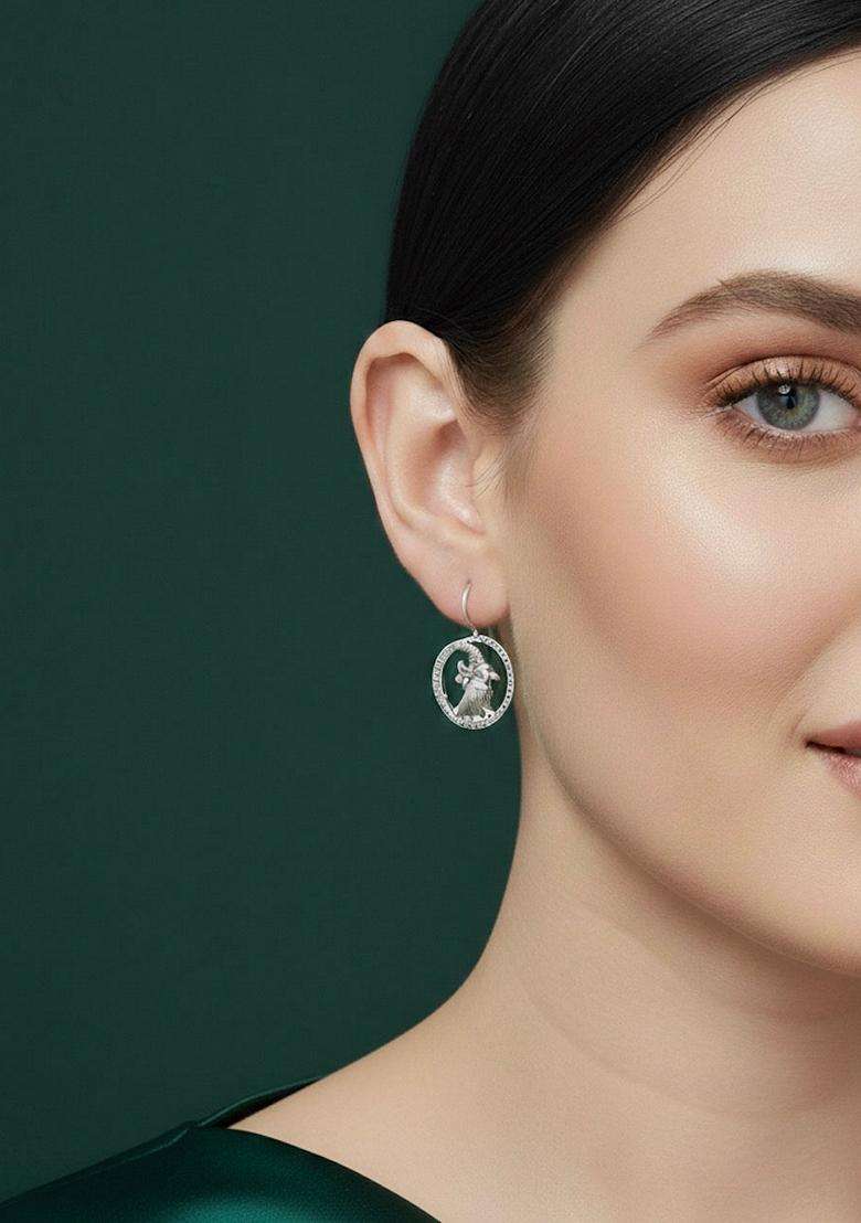Silver Stainless Earrings - Indya