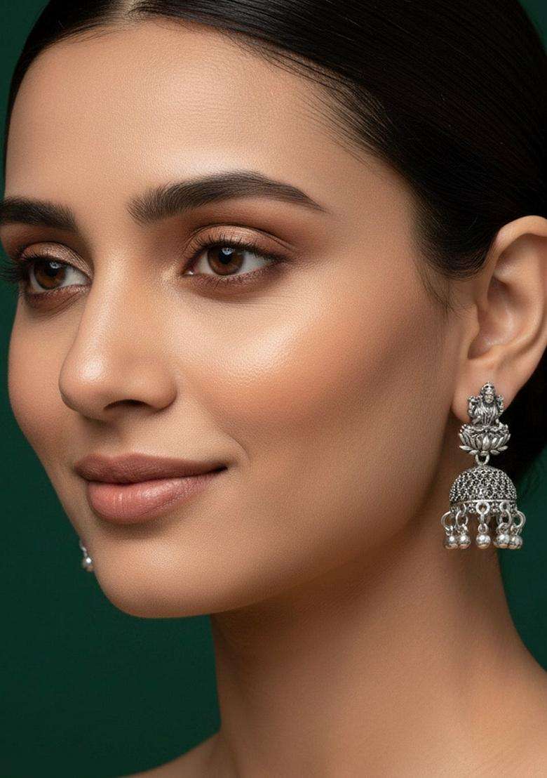 Silver Stainless Earrings - Indya