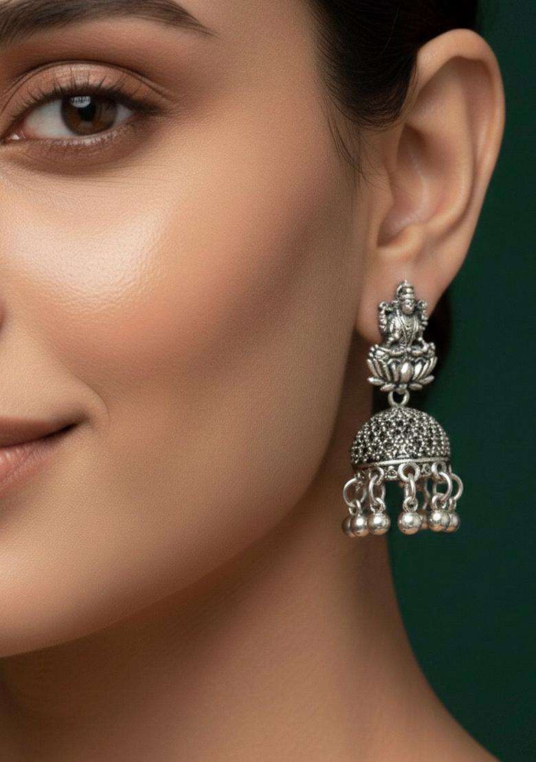 Silver Stainless Earrings - Indya