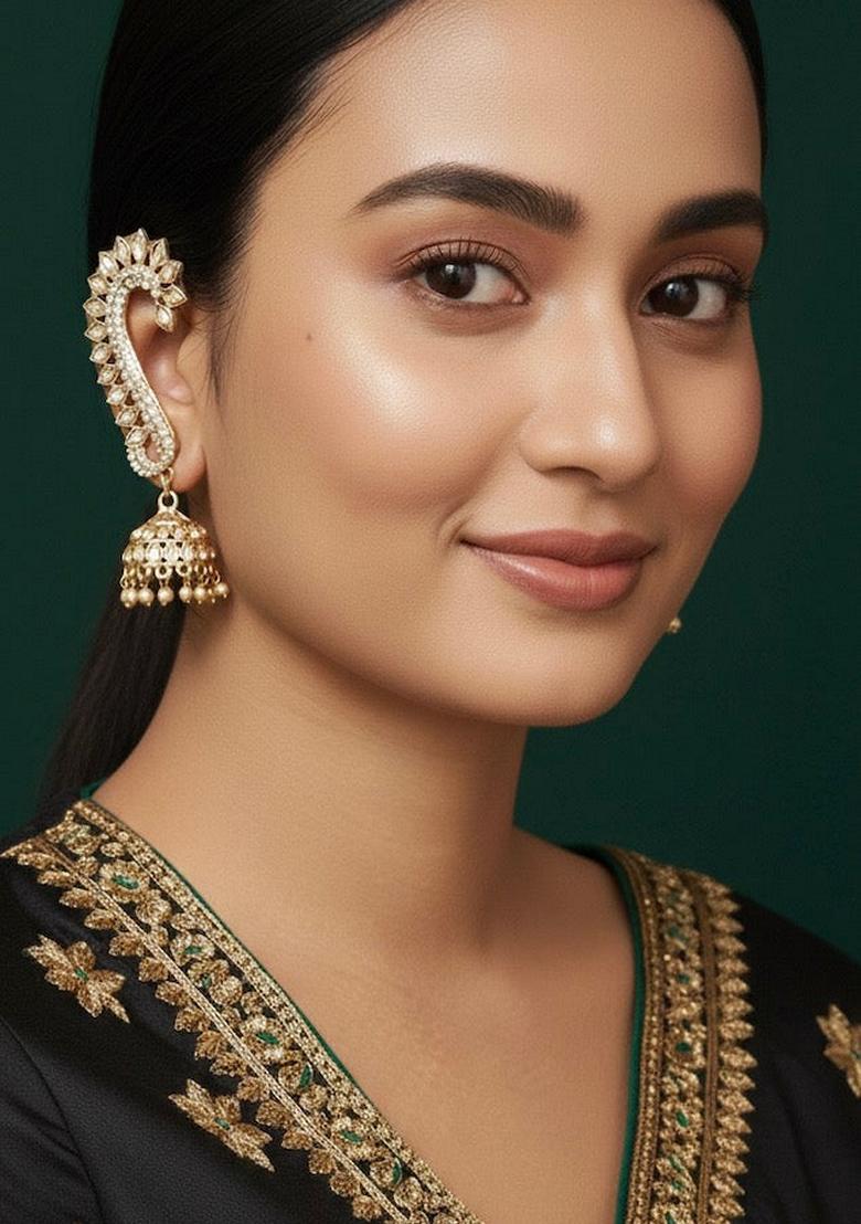 Gold Stainless Earrings - Indya