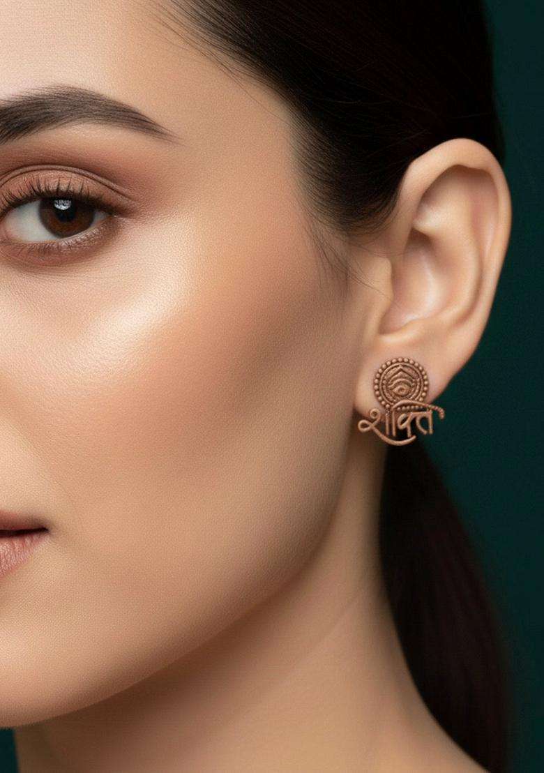 Copper Stainless Earrings - Indya