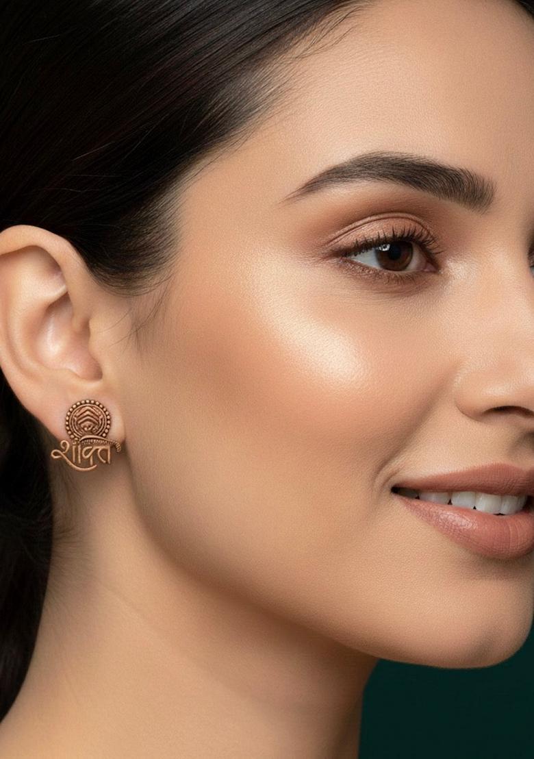 Copper Stainless Earrings - Indya