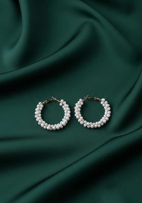 White Stainless Earrings