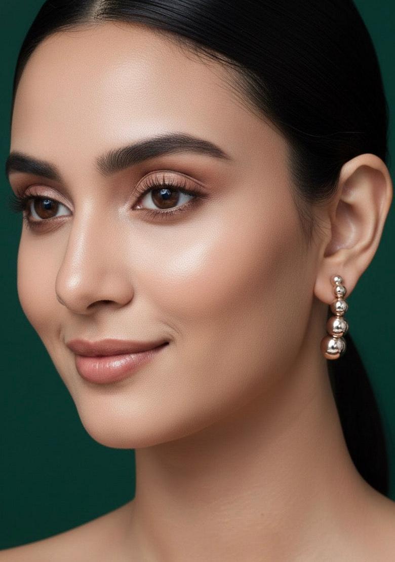 Gold Stainless Earrings - Indya