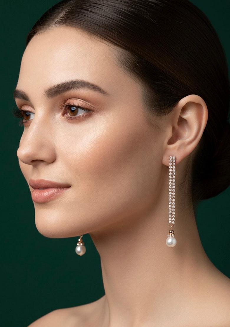 Rose Gold Stainless Earrings - Indya