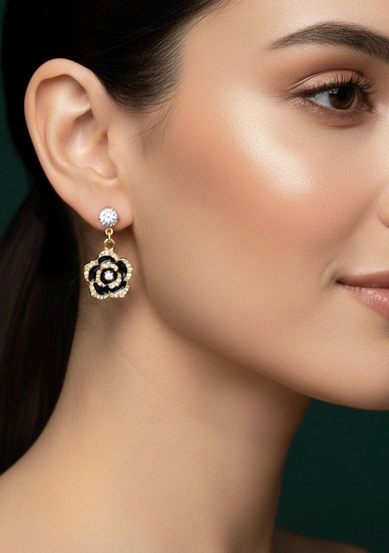 Gold Stainless Earrings - Indya