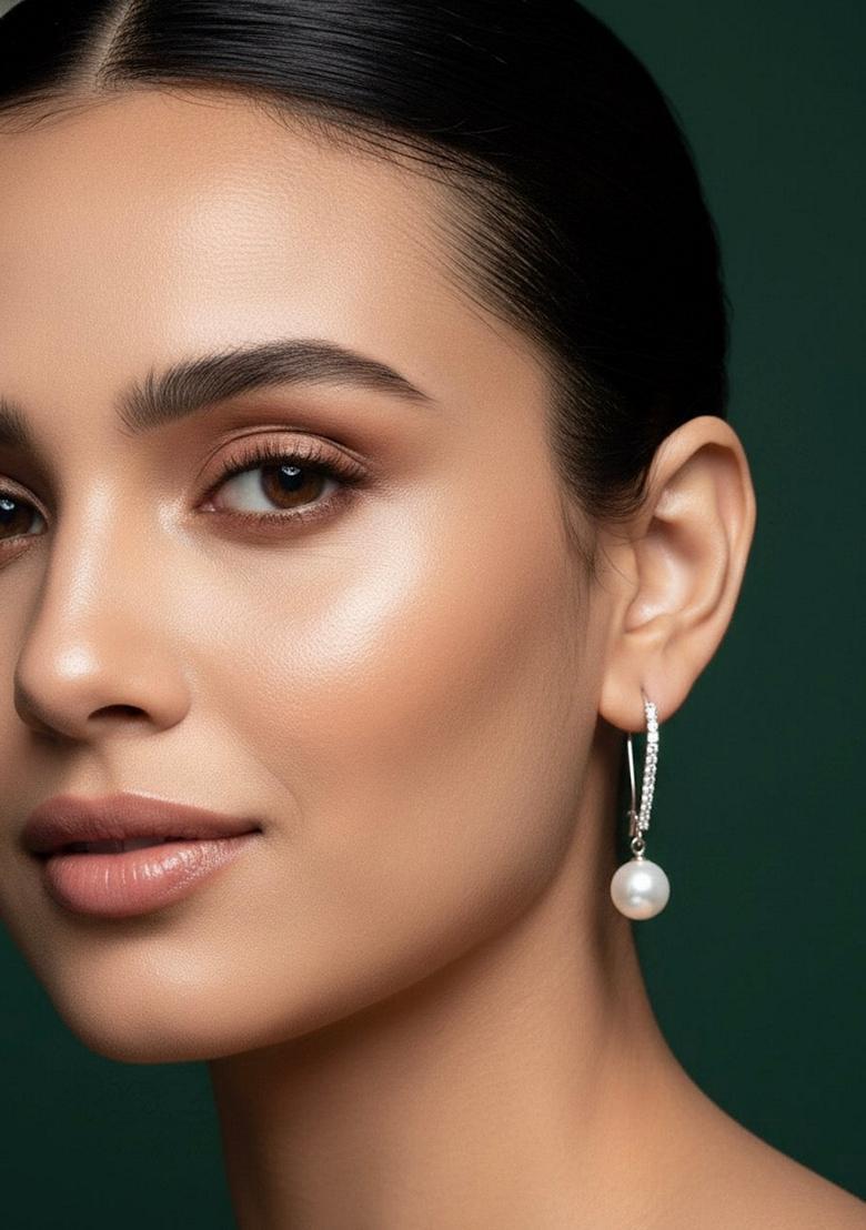 Silver Stainless Earrings - Indya