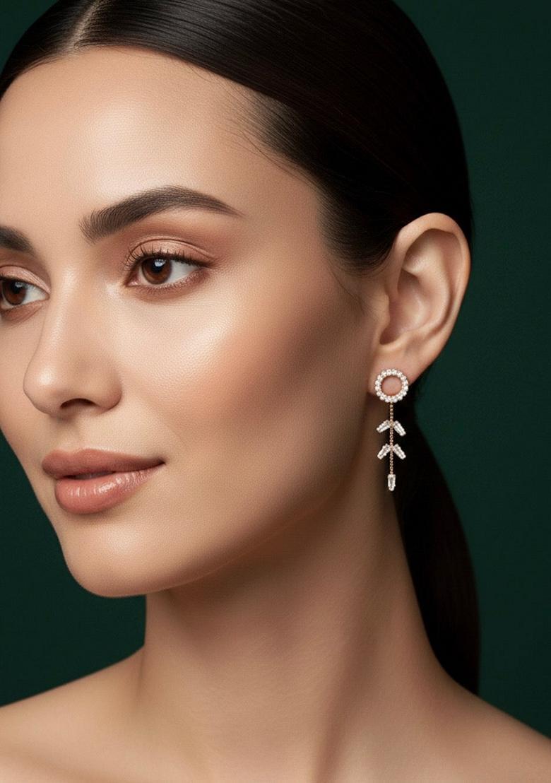 Gold Stainless Earrings - Indya