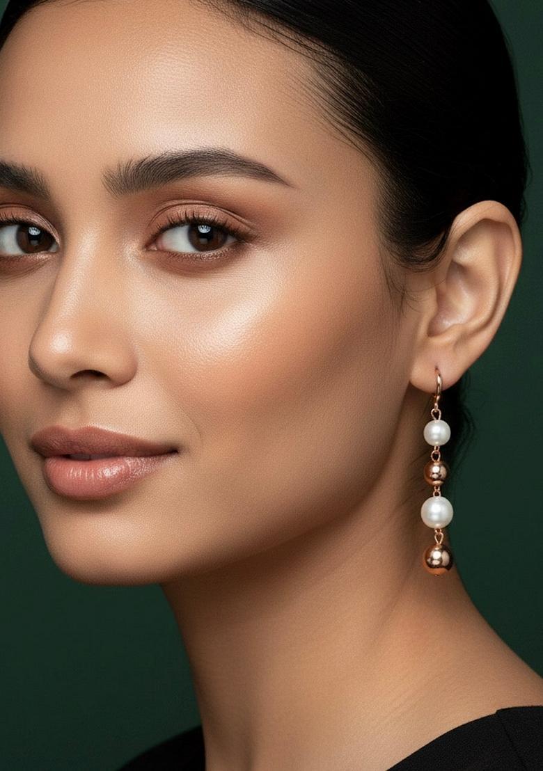 Silver Stainless Earrings - Indya