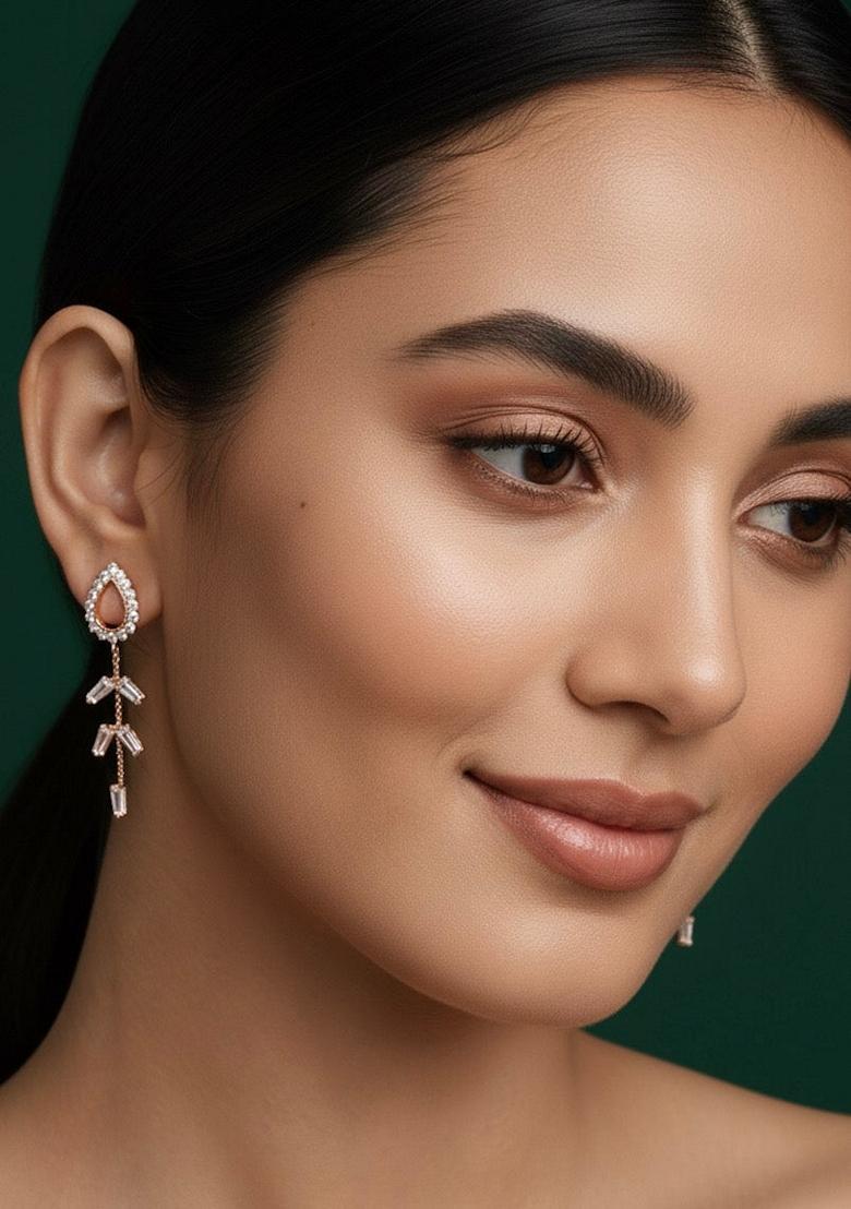 Silver Stainless Earrings - Indya