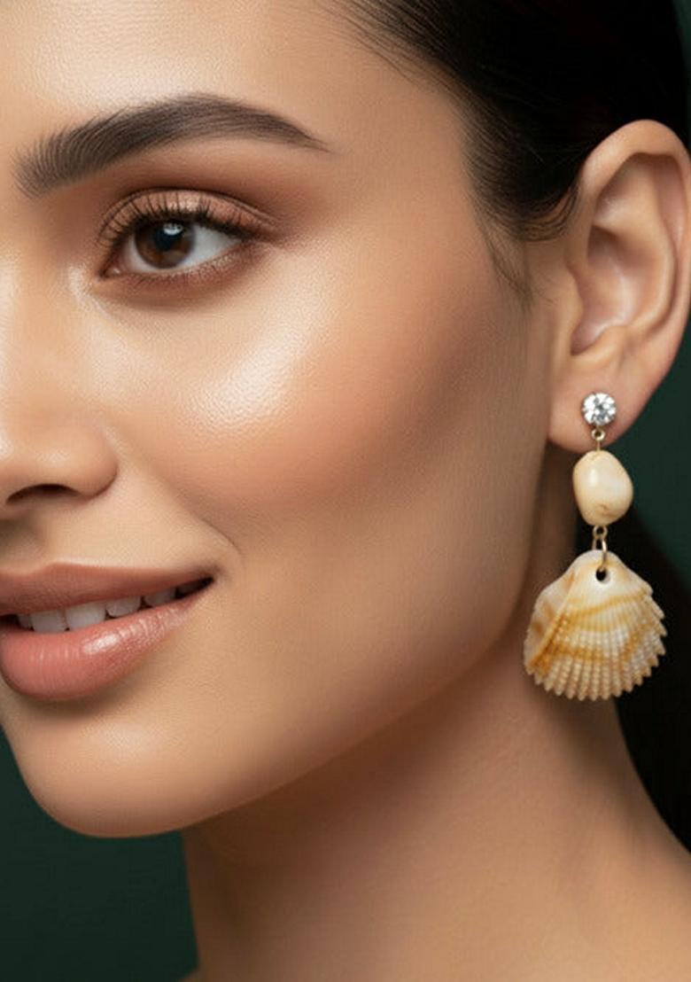 Gold Stainless Earrings - Indya