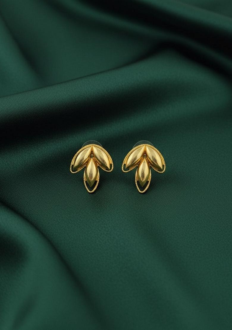 Gold Stainless Earrings - Indya