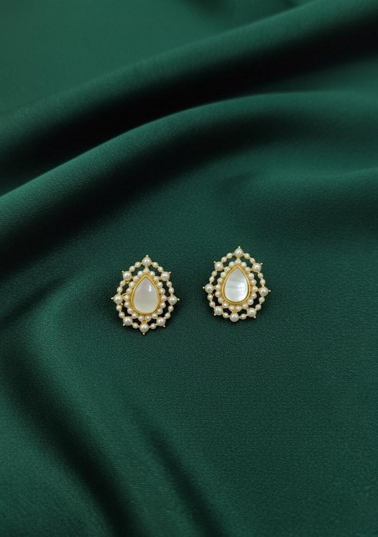 Gold Stainless Earrings - Indya