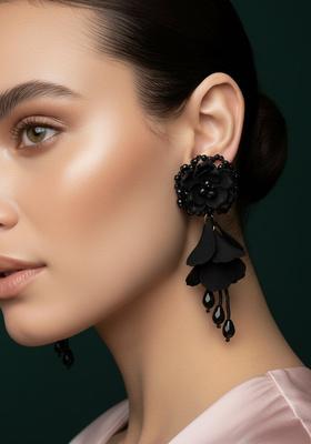 Black Stainless Earrings