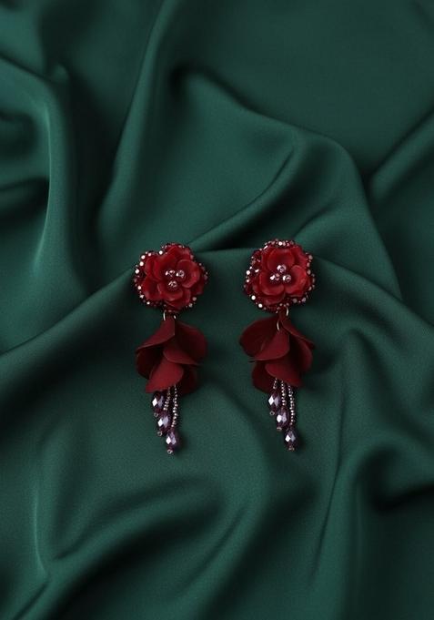 Red Stainless Earrings