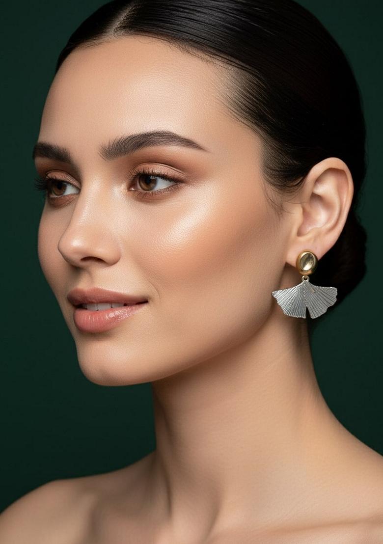 Gold Stainless Earrings - Indya