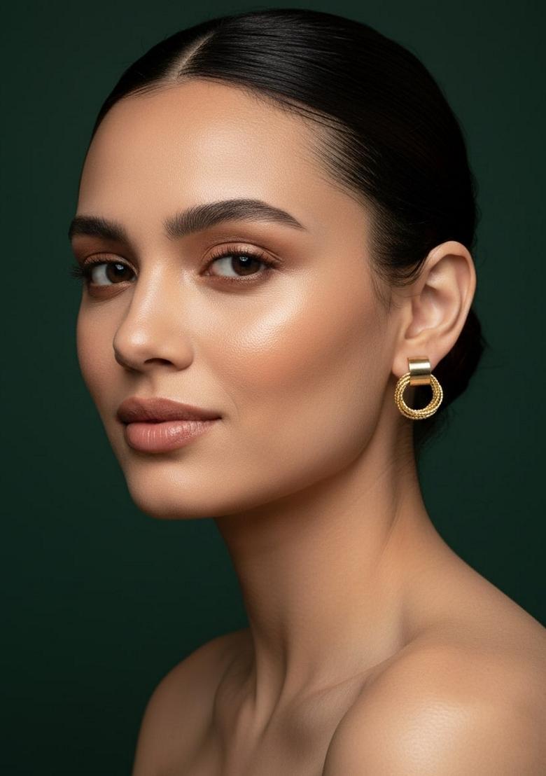 Gold Stainless Earrings - Indya