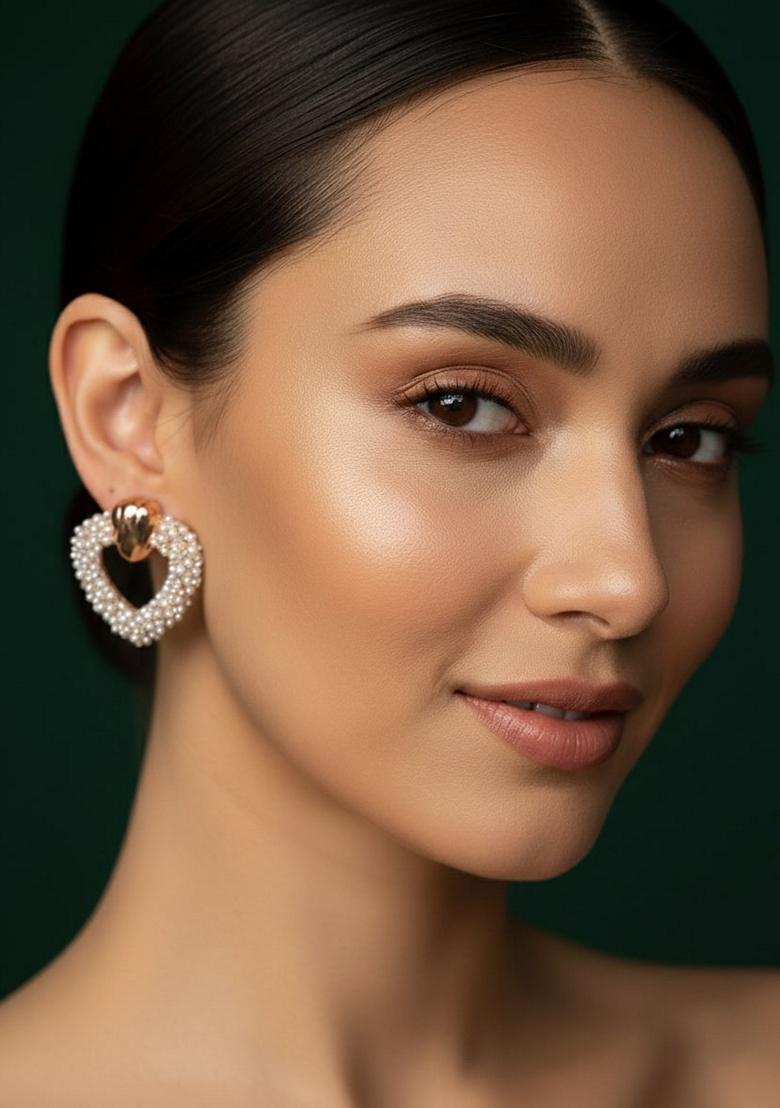 Gold Stainless Earrings - Indya