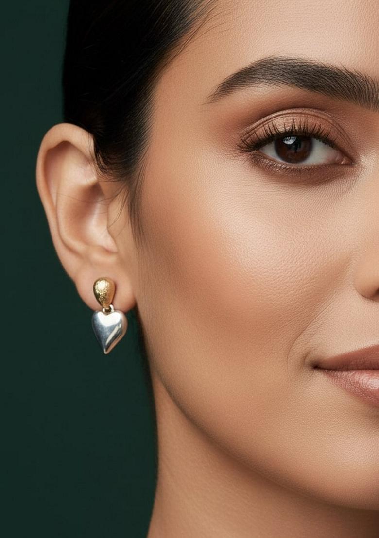 Gold Stainless Earrings - Indya