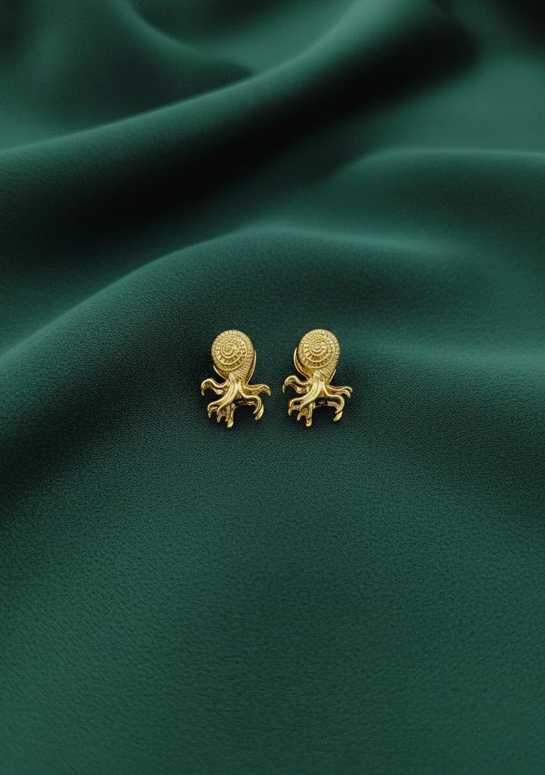 Gold Stainless Earrings - Indya