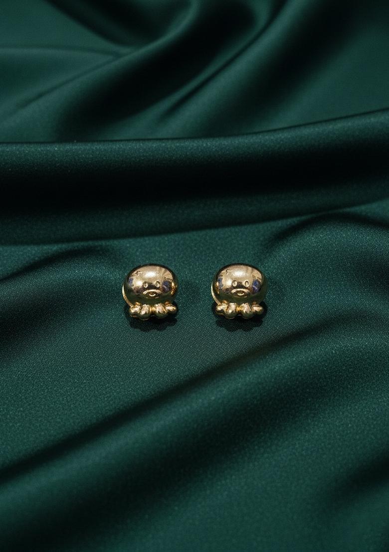 Gold Stainless Earrings - Indya