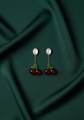 White Stainless Earrings