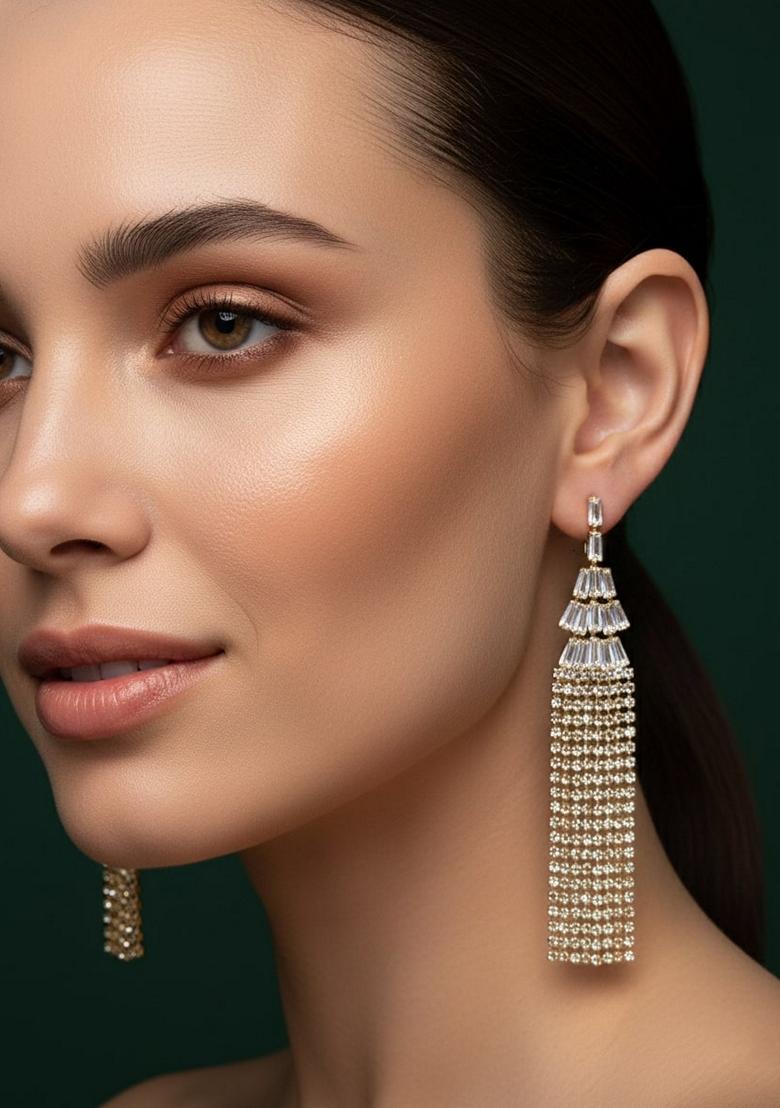 Gold Stainless Earrings - Indya