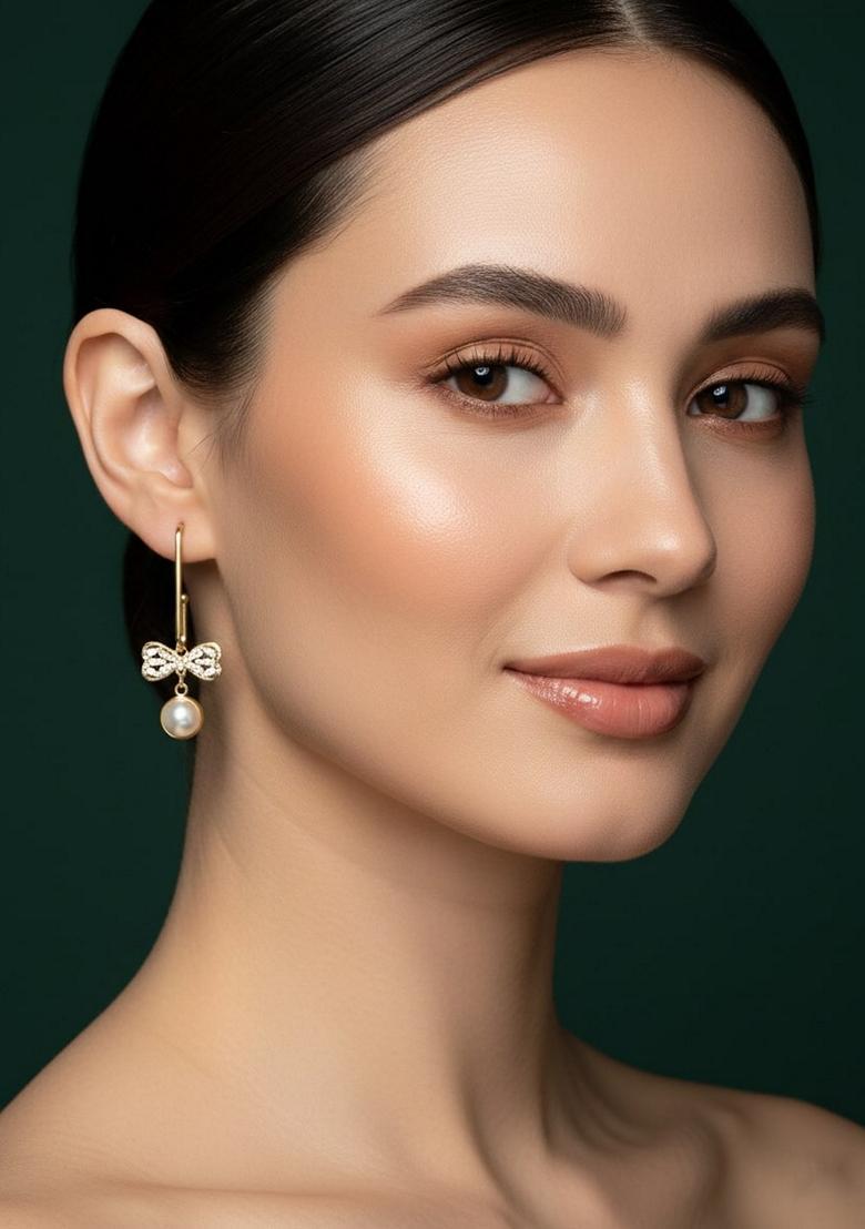 Silver Stainless Earrings - Indya