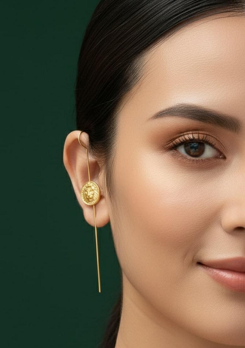 Gold Stainless Earrings - Indya