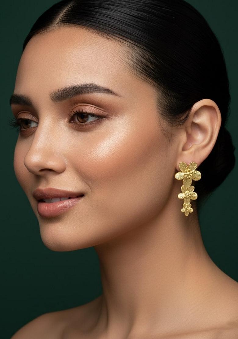 Silver Stainless Earrings - Indya