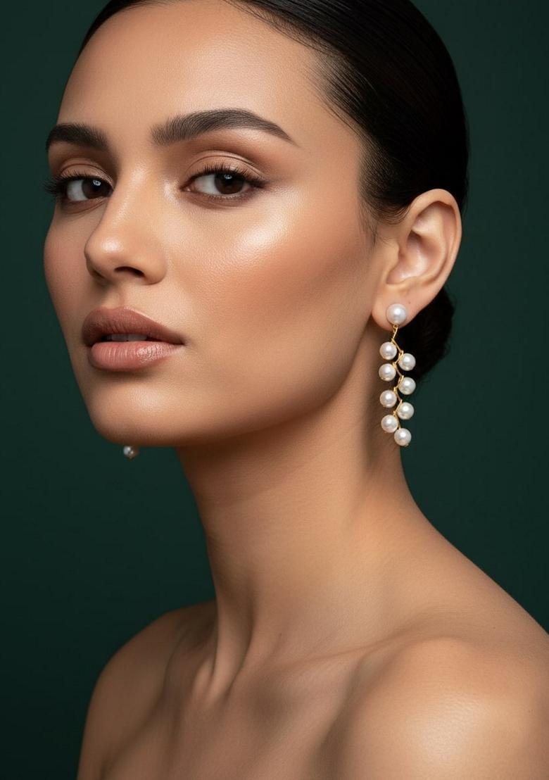 Gold Stainless Earrings - Indya