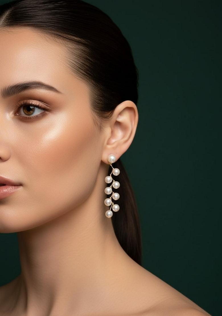 Gold Stainless Earrings - Indya