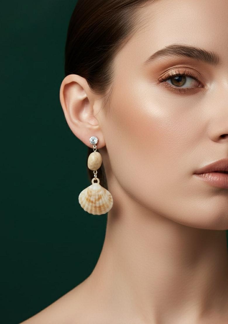 Gold Stainless Earrings - Indya