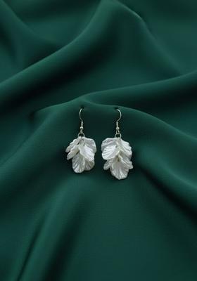 White Stainless Earrings