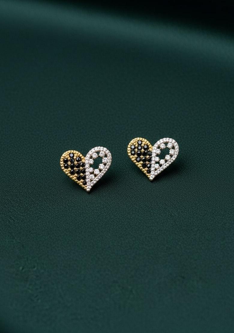Gold Stainless Earrings - Indya