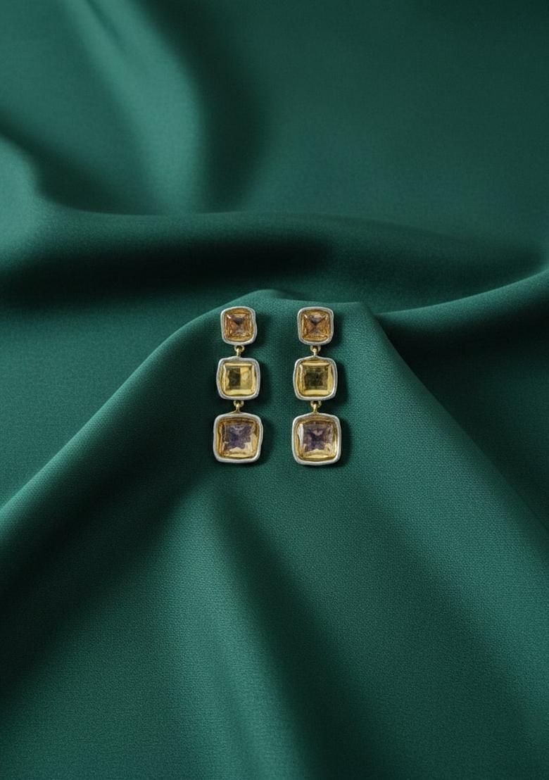 Gold Stainless Earrings - Indya