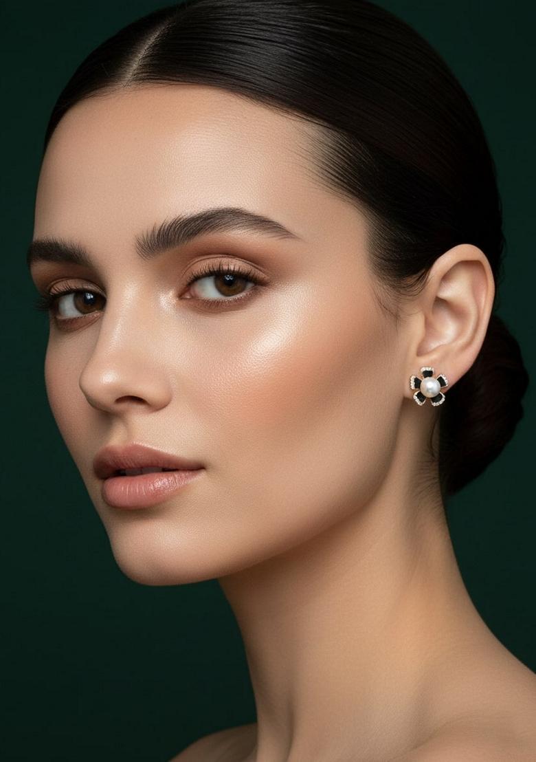 Gold Stainless Earrings - Indya